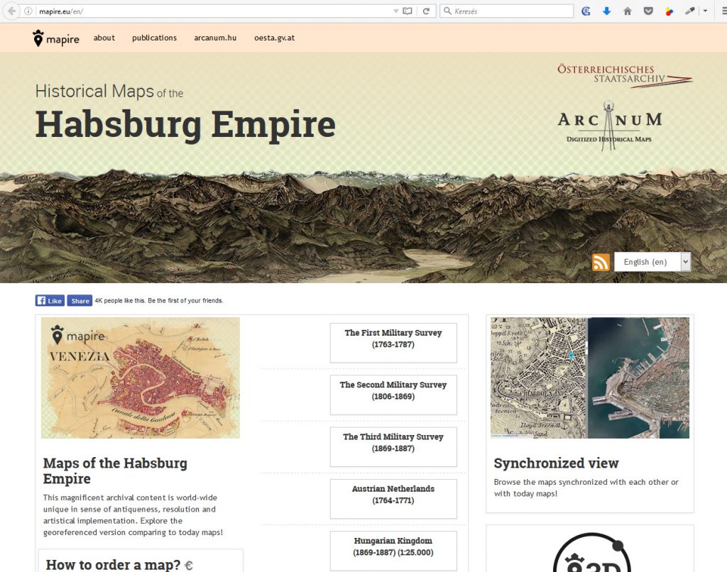 A Habsburg Birodalom Történelmi Térképei (MAPIRE) - http://mapire.eu