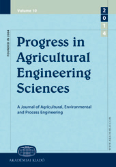 Progress in Agricultural Engineering Sciences