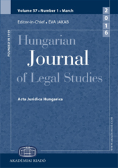 Hungarian Journal of Legal Studies